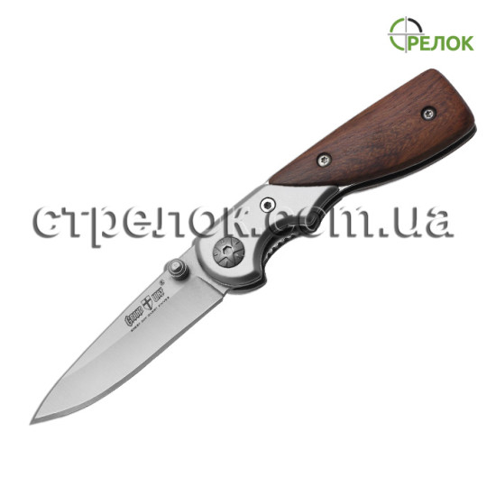 Нож складной GW 01600 (рукоять- металл, дерево)
