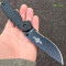 Нож складной Ontario RAT1 BS Black (полусеррейтор)