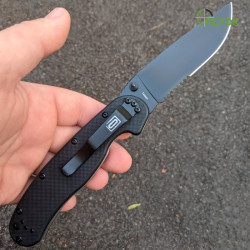 Нож складной Ontario RAT1 BS Black (полусеррейтор)