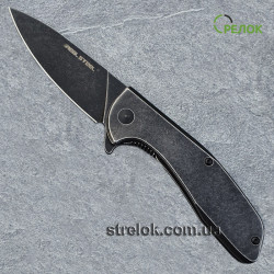 Ніж складний Real Steel E571 black stonewashed