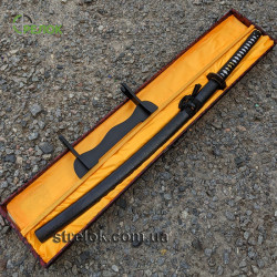 Самурайський меч катана (травлення під дамаск) в подарунковій коробці