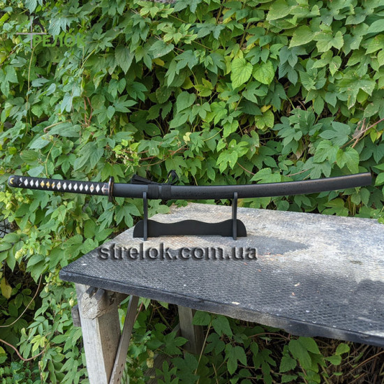 Самурайський меч катана (травлення під дамаск) в подарунковій коробці