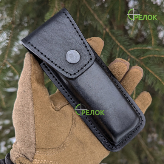 Ніж викидний GW 1315 з шкіряним чохлом