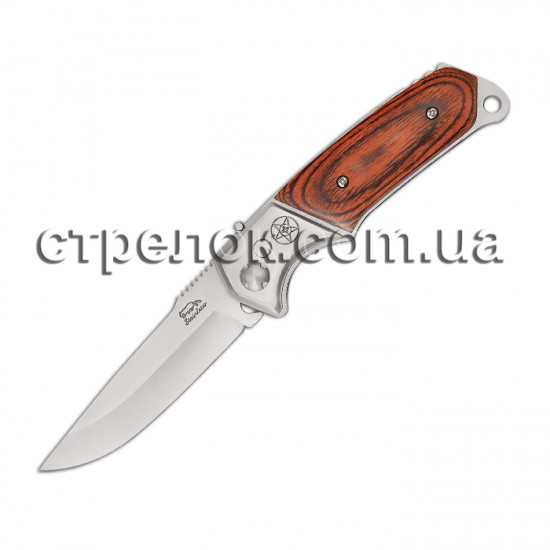 Нож выкидной GW 233 (рукоять - дерево, металл)