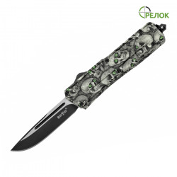 Нож выкидной Серый Шершень (фронтальный выброс)