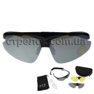 Очки защитные MFH Hawk c 2 дополнительными линзами