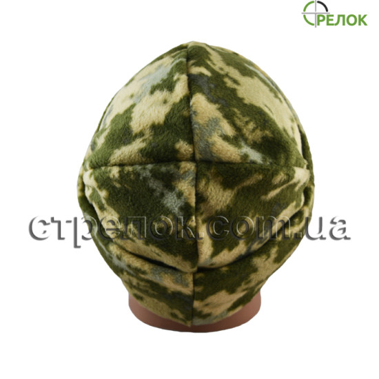 Шапка флисовая с отворотом, пиксель Шапка флисовая с отворотом, пиксель