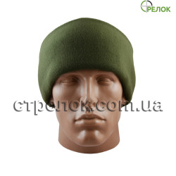 Шапка из микрофлиса, олива