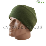 Шапка из микрофлиса, олива