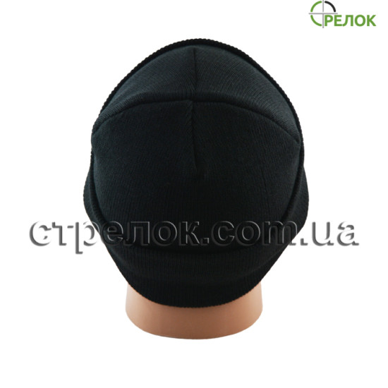 Шапка Reis с отворотом, черная