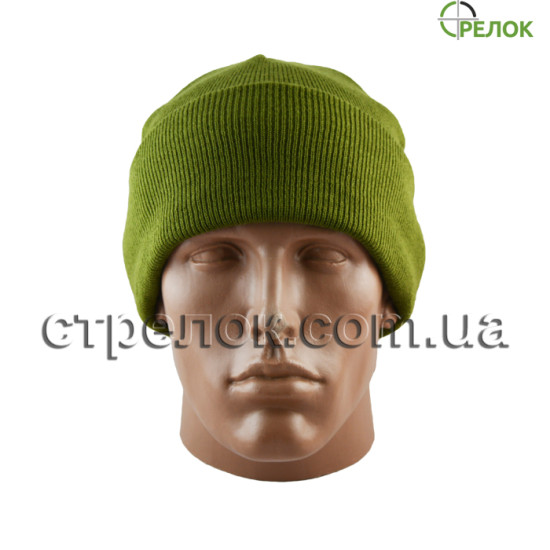 Шапка Reis с отворотом, олива 