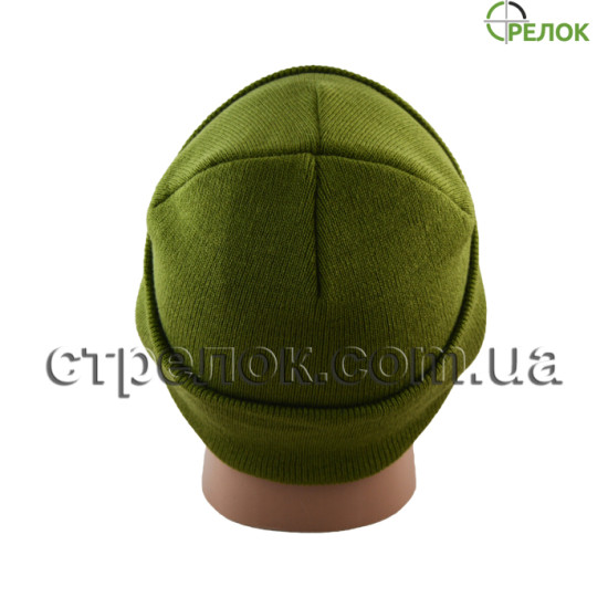 Шапка Reis с отворотом, олива 