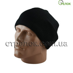Шапка вязаная, черная (утепленная) Шапка вязаная, черная (утепленная)