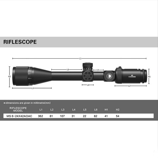 Оптичний приціл Discovery MS 6-24x42 AOAC