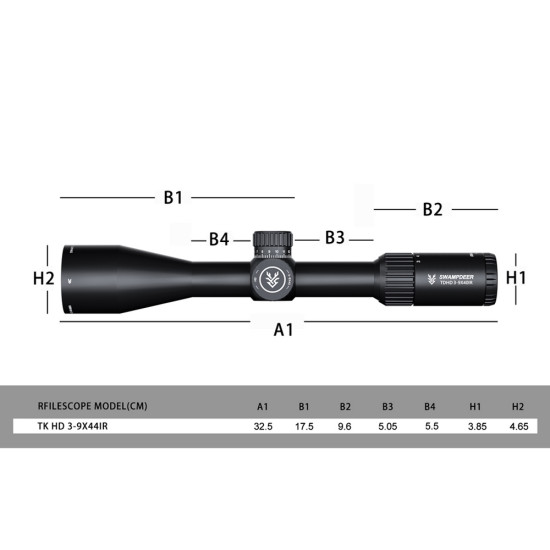Оптичний приціл SWAMPDEER TD HD 3-9X40IR