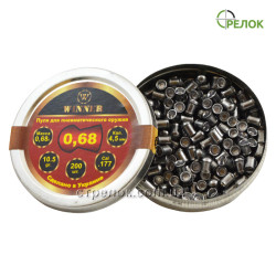 Пули Winner 0,68 г (200 шт) круглоголовые Пули Winner 0,68 г (200 шт) круглоголовые