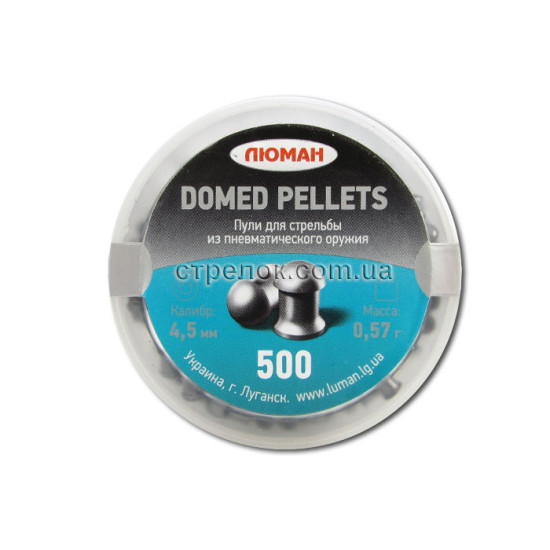 Пули ЛЮМАН Domed Pellets 0,57 г (500 шт) Пули ЛЮМАН Domed Pellets 0,57 г (500 шт)