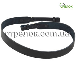 Ремень ружейный кожаный, черный Ремень ружейный кожаный, черный