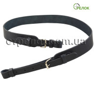 Ремень ружейный кожаный, черный
