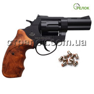 Револьвер под патрон Флобера Stalker S 3" black коричневая рукоять