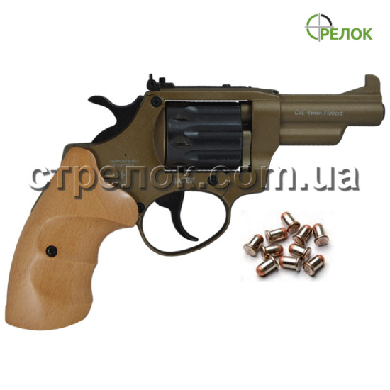 Револьвер под патрон Флобера Safari PRO 431 Bronze, бук