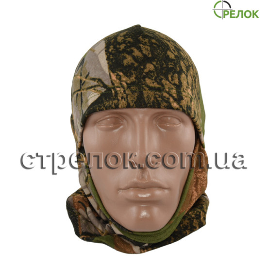 Балаклава однодырочная, лесной камуфляж