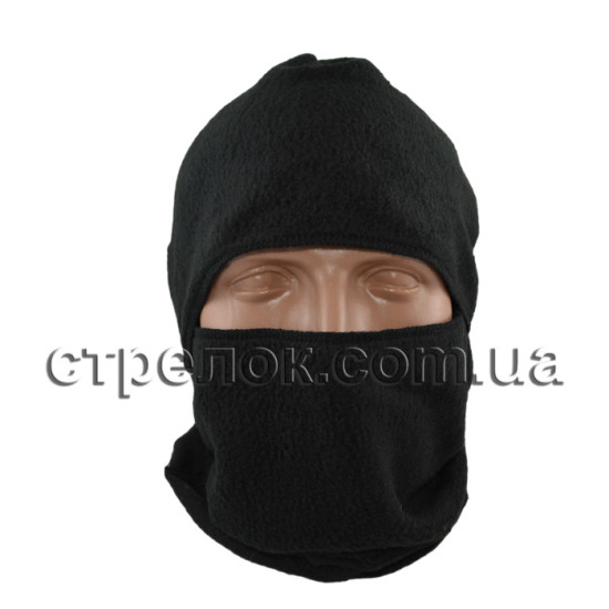 Балаклава флисовая однодырочная, черная