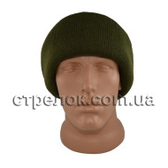 Шапка балаклава вязаная, олива (зимняя)