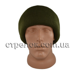 Шапка балаклава вязаная, олива (зимняя)