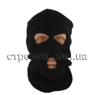 Балаклава трехдырочная Mil-Tec, черная