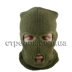 Балаклава трехдырочная Mil-Tec, олива