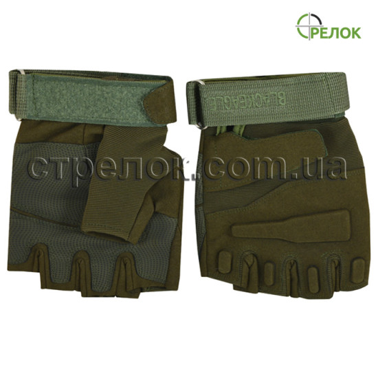 Перчатки Blackhawk беспалые, олива (реплика)