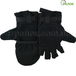 Перчатки-варежки Стрелок, черные