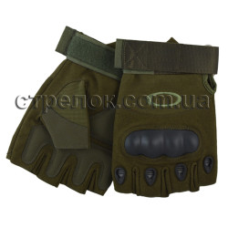 Перчатки тактические OAKLEY беспалые, олива