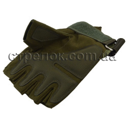 Перчатки тактические OAKLEY беспалые, олива