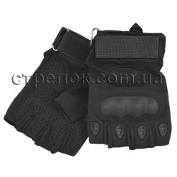 Перчатки тактические OAKLEY беспалые, черные