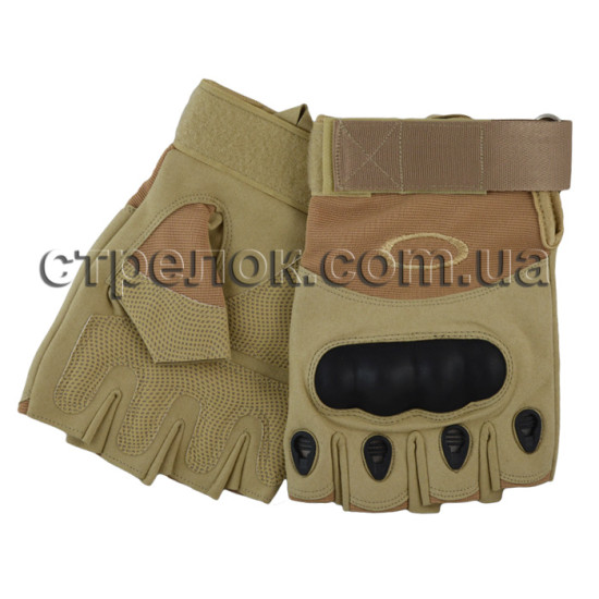 Перчатки тактические OAKLEY беспалые, песок