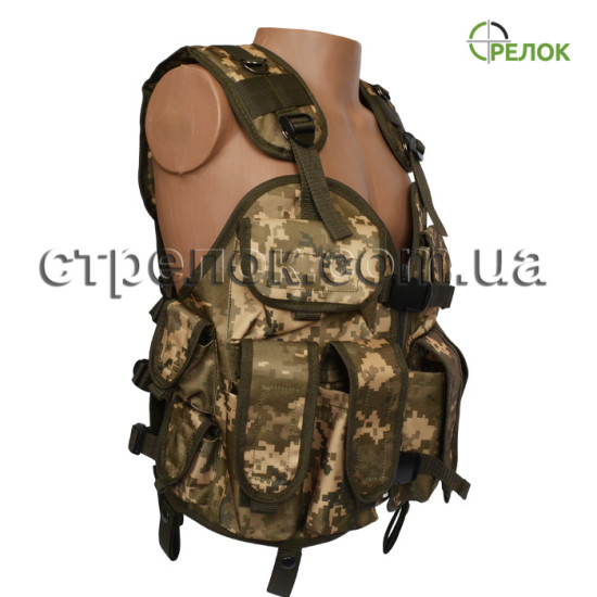 Разгрузочный жилет Стрелок №1 пиксель (CORDURA)