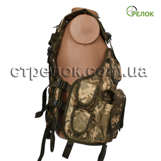 Разгрузочный жилет Стрелок №1 пиксель (CORDURA)