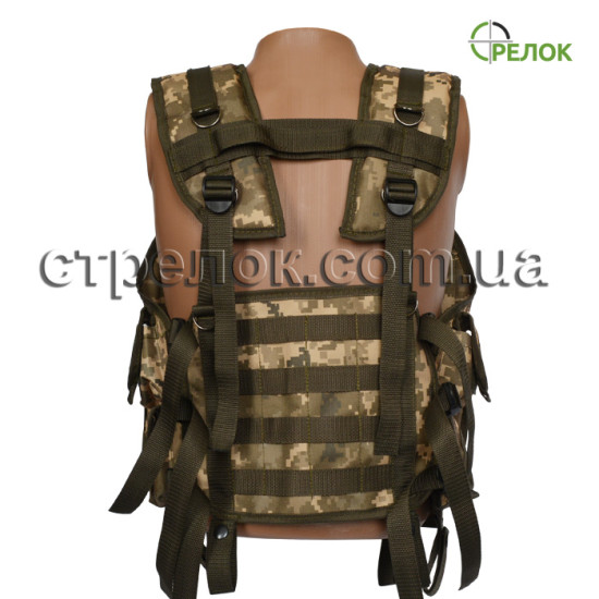 Разгрузочный жилет Стрелок №1 пиксель (CORDURA)