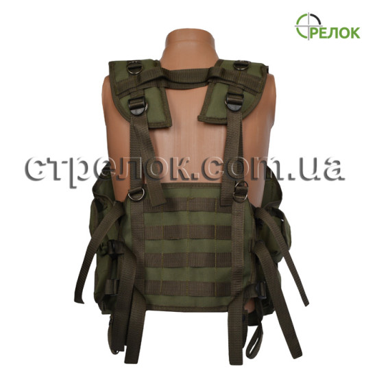 Разгрузочный жилет Стрелок №1 олива Разгрузочный жилет Стрелок №1 олива