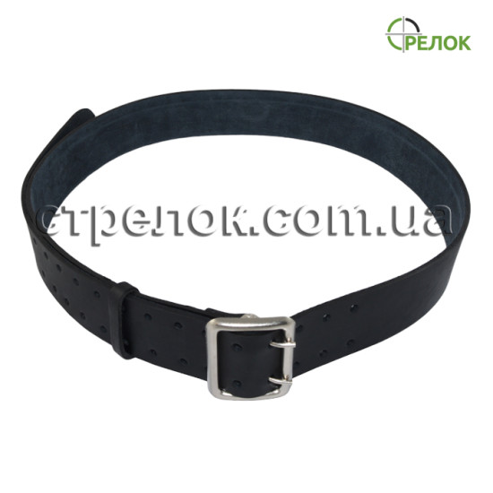 Ремень кожаный, черный