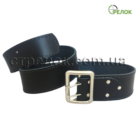 Ремень кожаный Феникс, черный