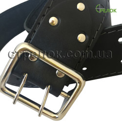 Ремень кожаный Феникс, черный