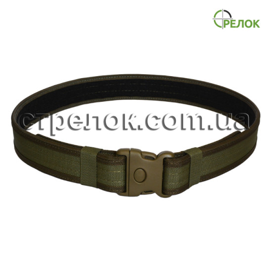 Ремень поясной тактический Стрелок (жесткий), олива