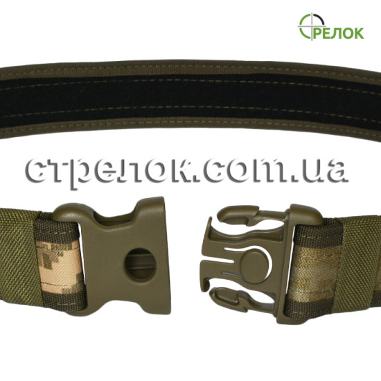 Ремень поясной тактический Стрелок (жесткий), светлый пиксель