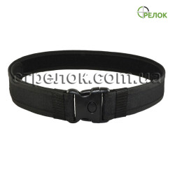 Ремень поясной тактический Стрелок (жесткий), черный