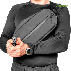 Нагрудная сумка-кобура A-line А44, графит