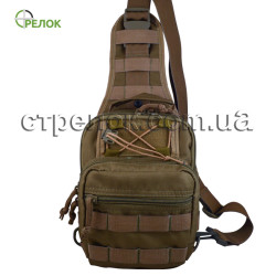 Сумка синтетическая плечевая с кобурой Стрелок СП-1, койот