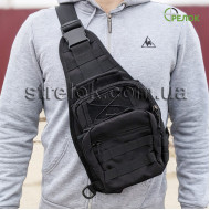 Сумка синтетическая плечевая с кобурой Стрелок СП-2, черная